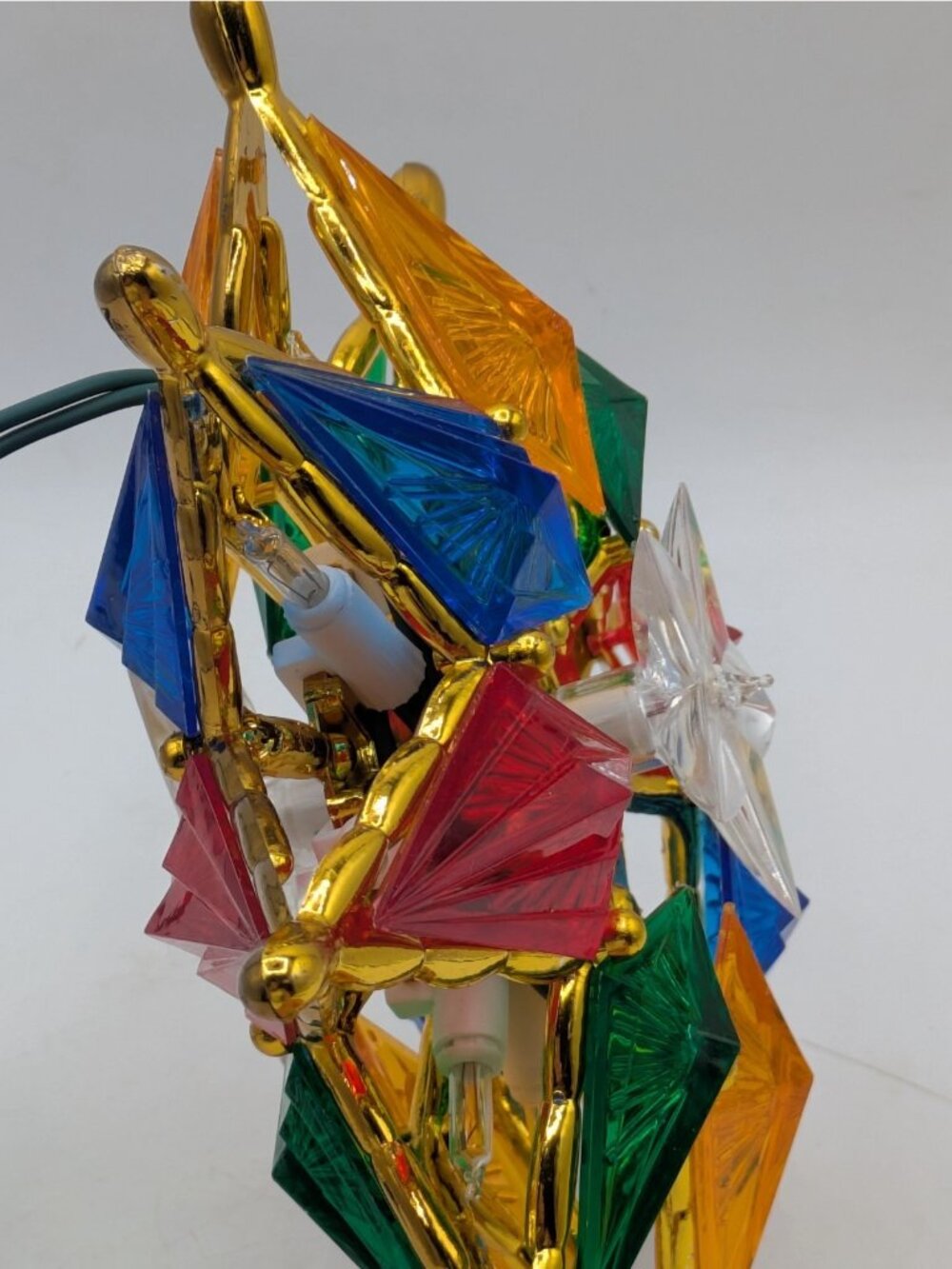 8 Point Star Christmas Tree Topper Multi-Colored Plug In Light Up 12" - Picture 6 of 8